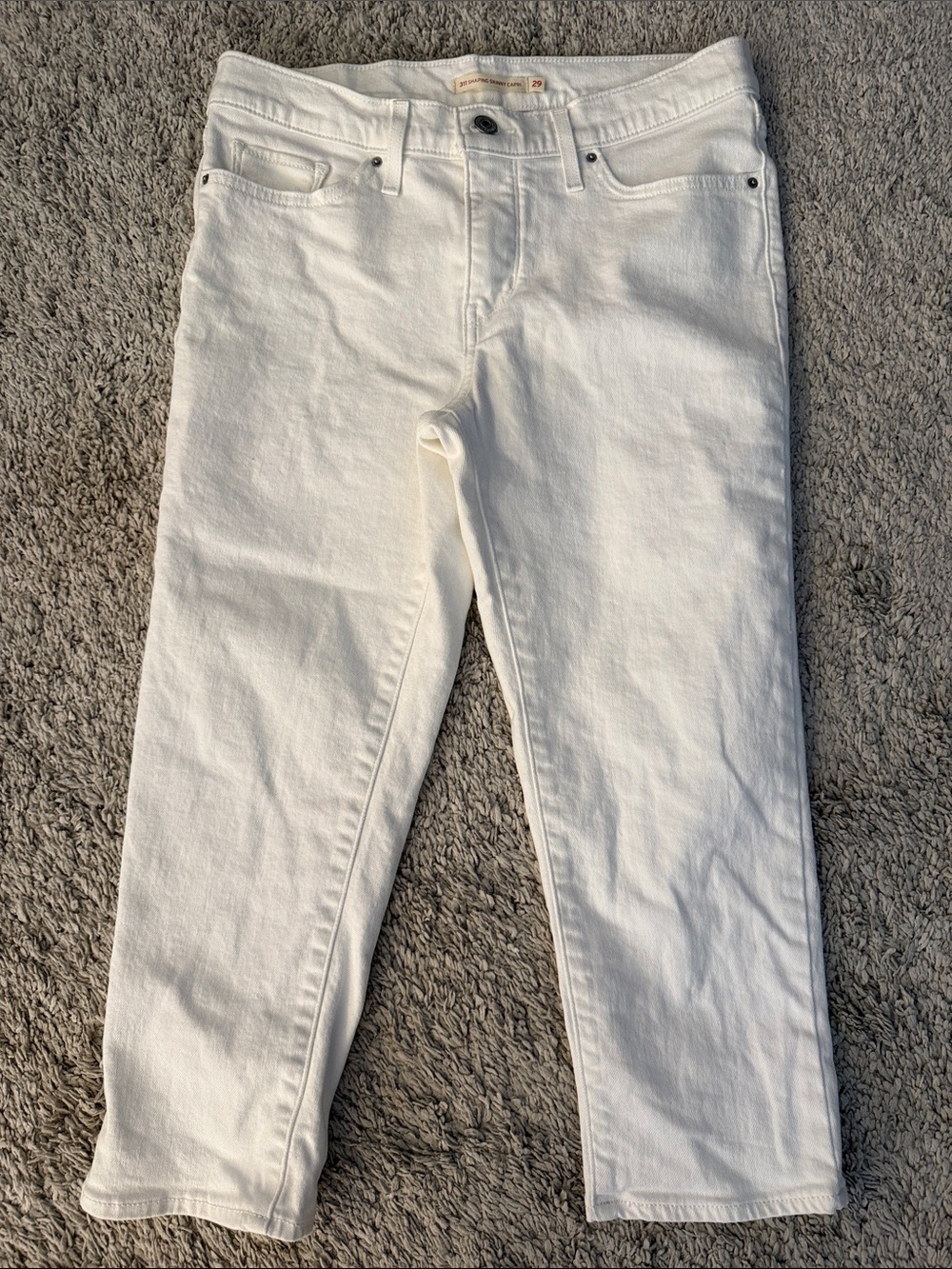 Levis 311 shaping skinny Capri Jeans beach western casual collegiate coquette 29